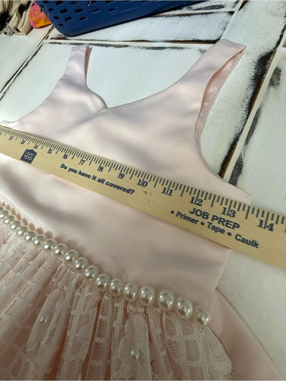 American Princess Girls Size 8 Blush Pink Lace Pearl Special Occasion Dress